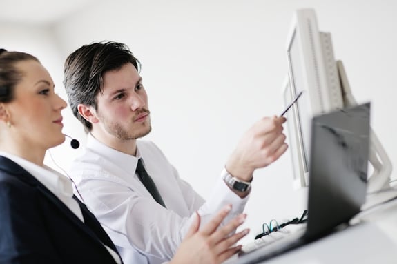 business people group with  headphones giving support in  help desk office to customers, manager giving training and education instructions.jpeg